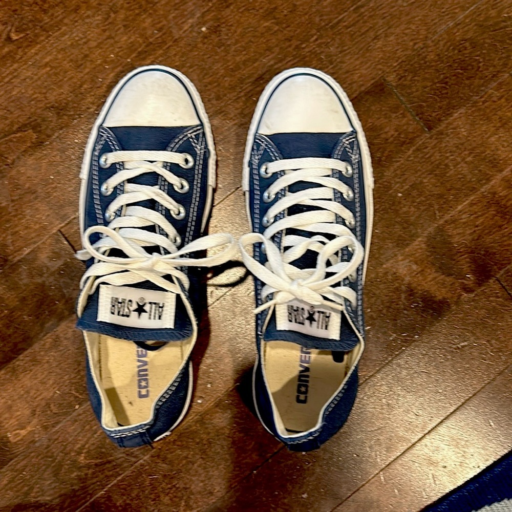 Converse All Star Chuck Taylor Canvas Low Top Dark Blue Canvas Sneakers